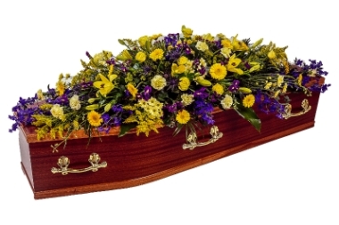 Mixed Flower Coffin Spray