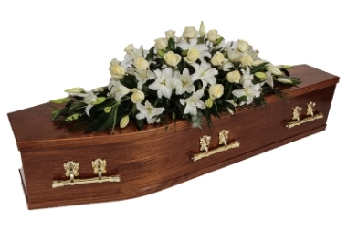 Lily and Rose Coffin Spray
