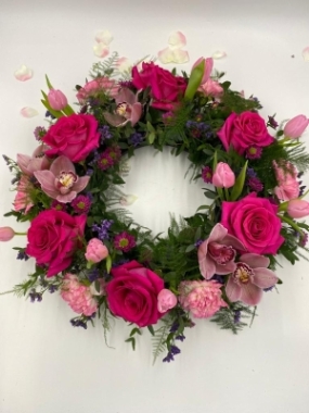 All Pink Wreath