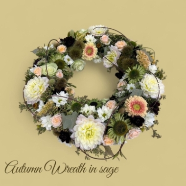 Autumn Wreath in sage